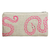 Pouch- Pink Snake